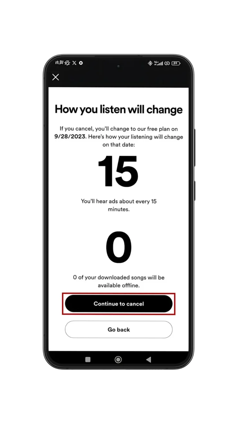 How To Cancel Spotify Premium Subscription on Andriod App
