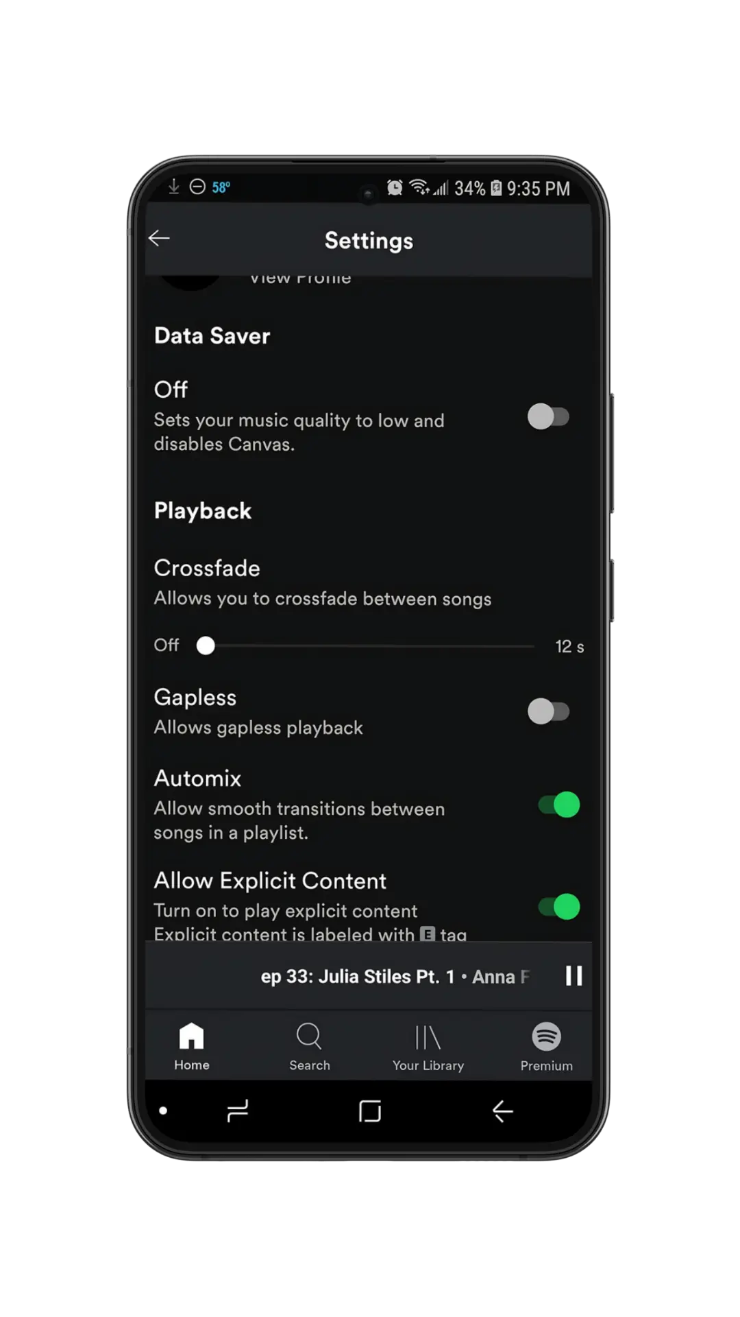 Offline Features