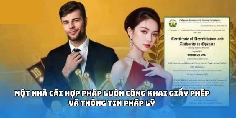 Nhà Cái Uy Tín - Lựa Chọn Mang Lại Trải Nghiệm Đỉnh Cao 1 Một nhà cái hợp pháp luôn công khai giấy phép và thông tin pháp lý
