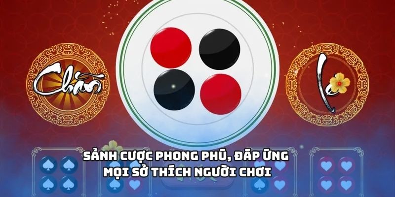 Sảnh cược phong phú, đáp ứng mọi sở thích người chơi